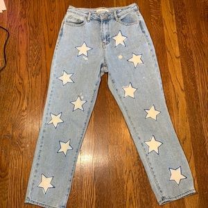 Pacsun mom jeans painted